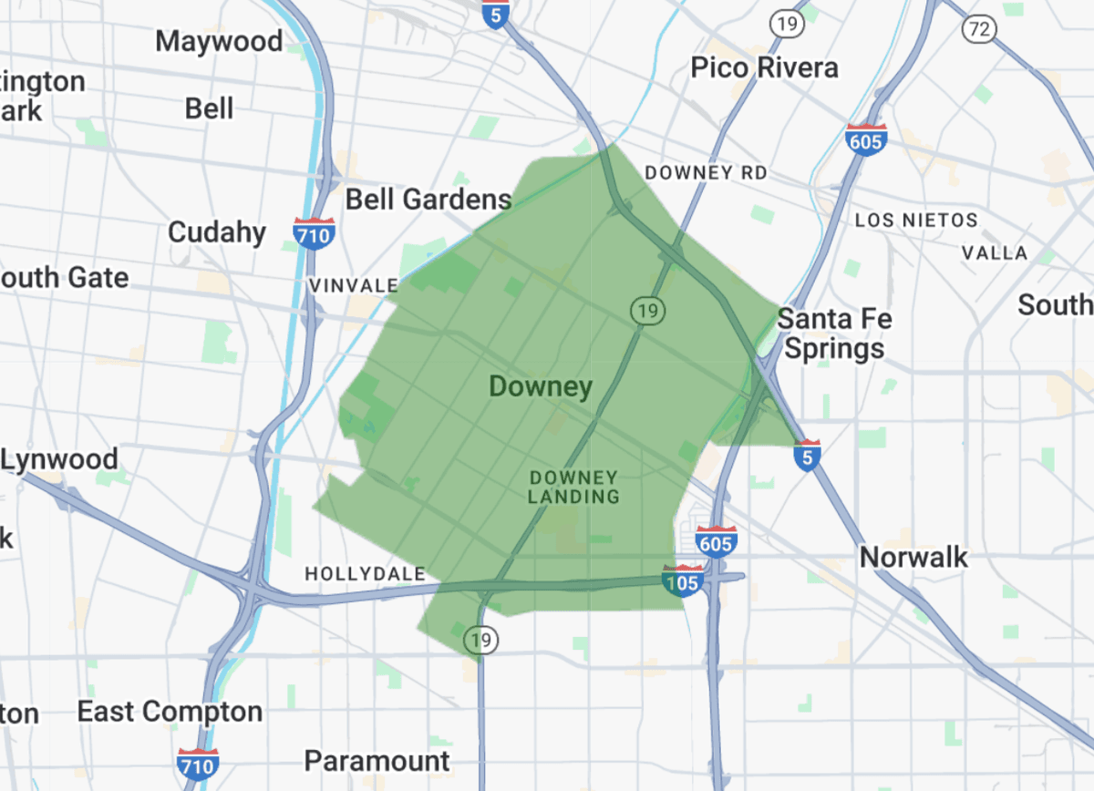 90240, 90241, 90242 targeting map showing coverage area