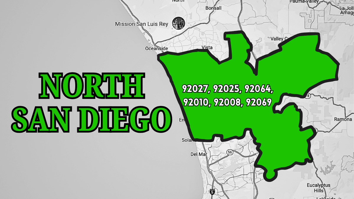 92027, 92025, 92064, 92010, 92008, 92069 targeting map showing coverage area