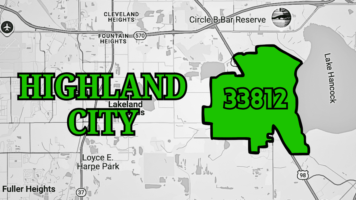 33812,33813 targeting map showing coverage area