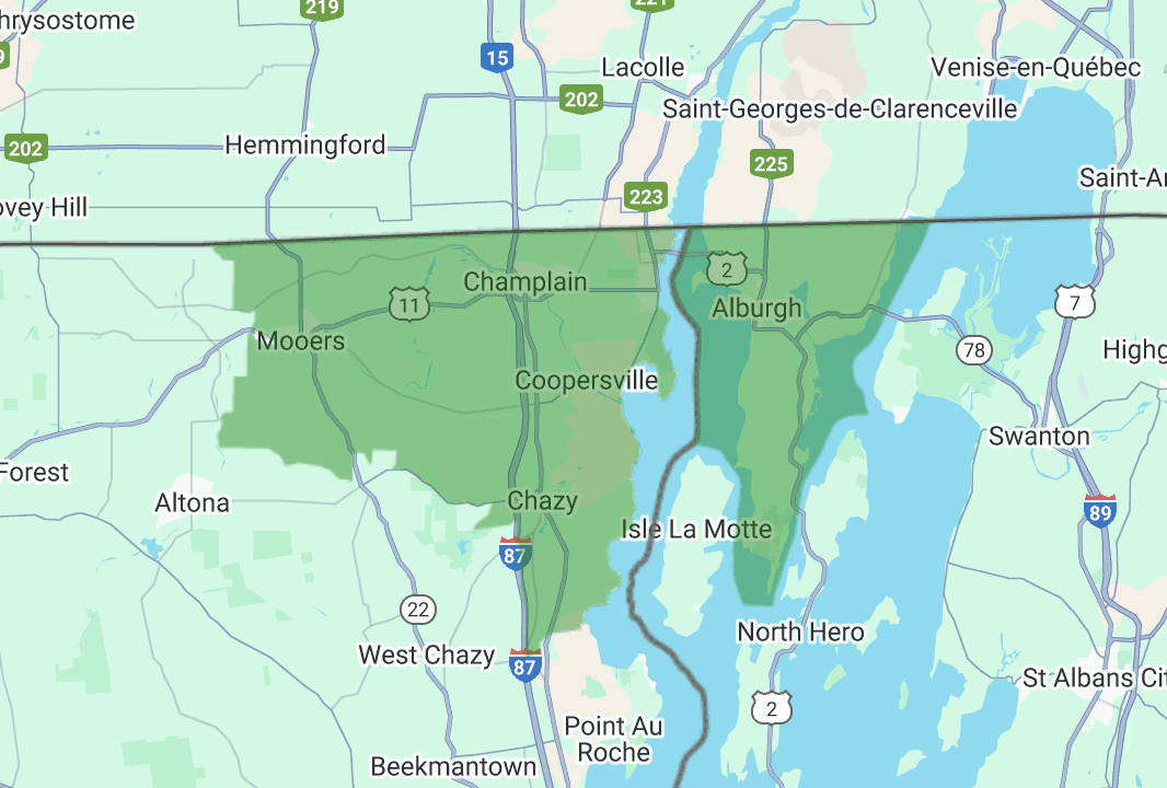 12979, 12919, 12921, 12958, 05440 targeting map showing coverage area