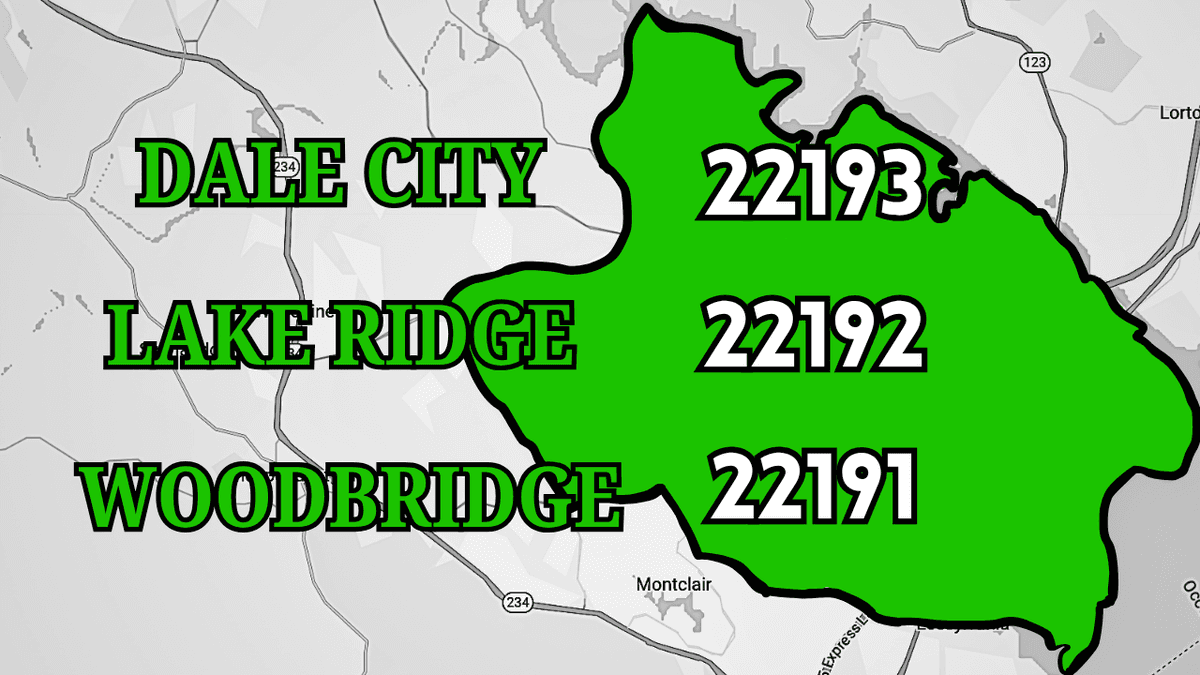 22193,22192,22191,22194 targeting map showing coverage area