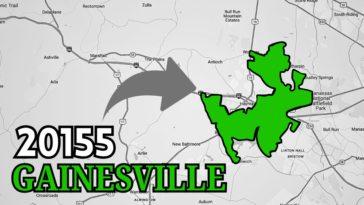 20155 targeting map showing coverage area